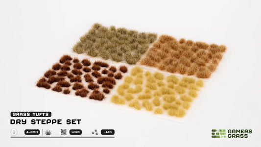 Grass Tuft Set: Dry Steppe Set- Wild